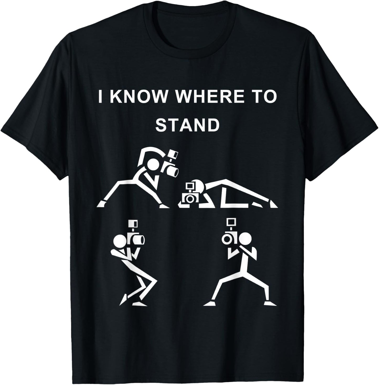 Photographer Photojournalist Camera Man Funny Graphic Shirt T-Shirt - T-Shirt | Black