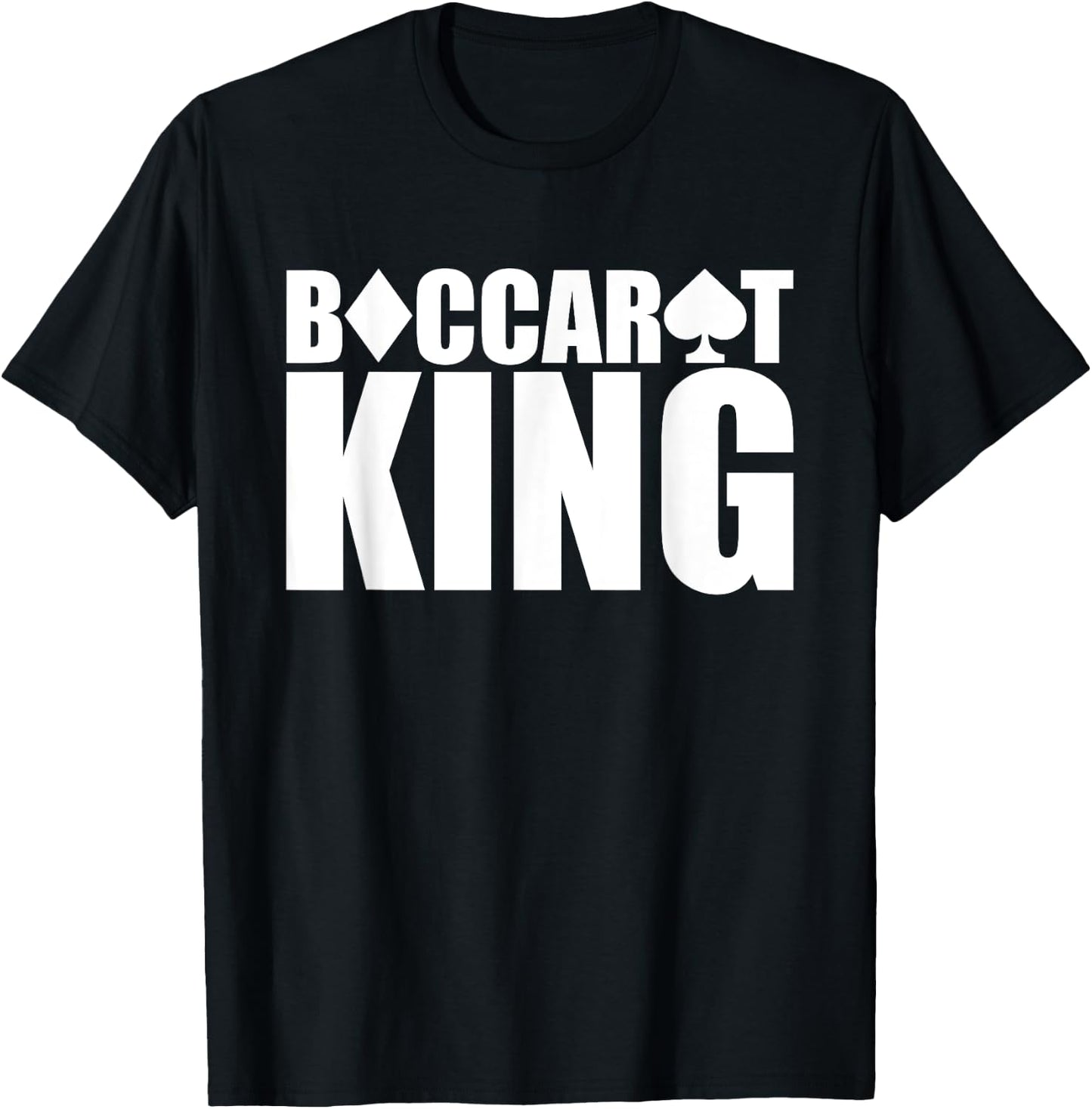 Baccarat King Fun Baccarat Cards Games-Baccarat Is My Game T-Shirt - T-Shirt | Black