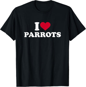 I love parrots T-Shirt - T-Shirt | Black