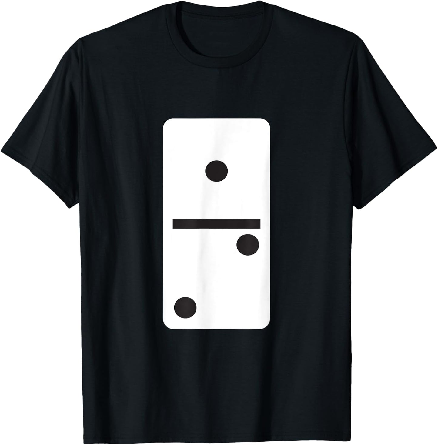 One Two Dominoes Halloween Costume Domino Game T-Shirt - T-Shirt | Black