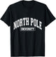 North Pole University X-Mas Vacation Funny Christmas T-Shirt - T-Shirt | Black
