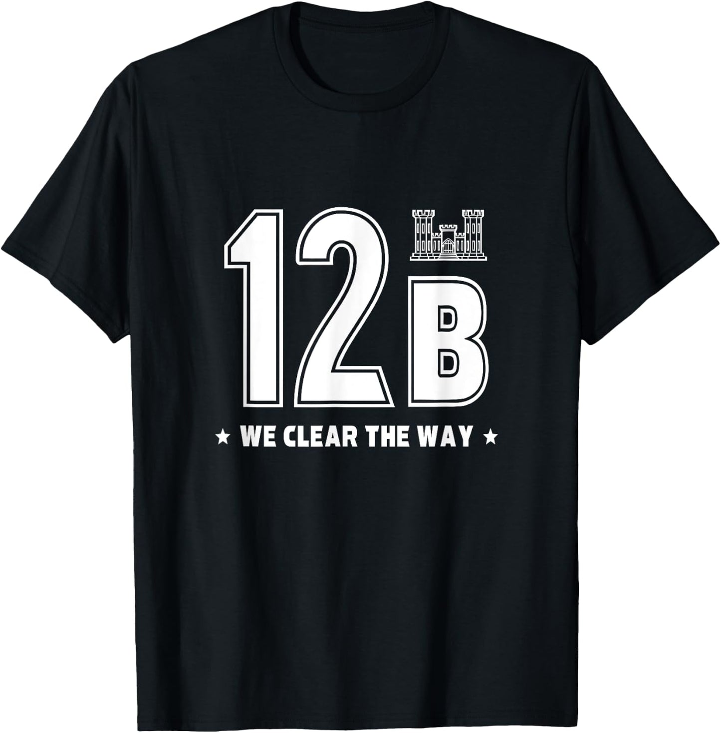 12 Bravo Army Combat Engineer Soldier T-Shirt - T-Shirt | Black
