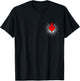 Sacred Heart Love Jesus Christ God Christian Church Religion T-Shirt - T-Shirt | Black