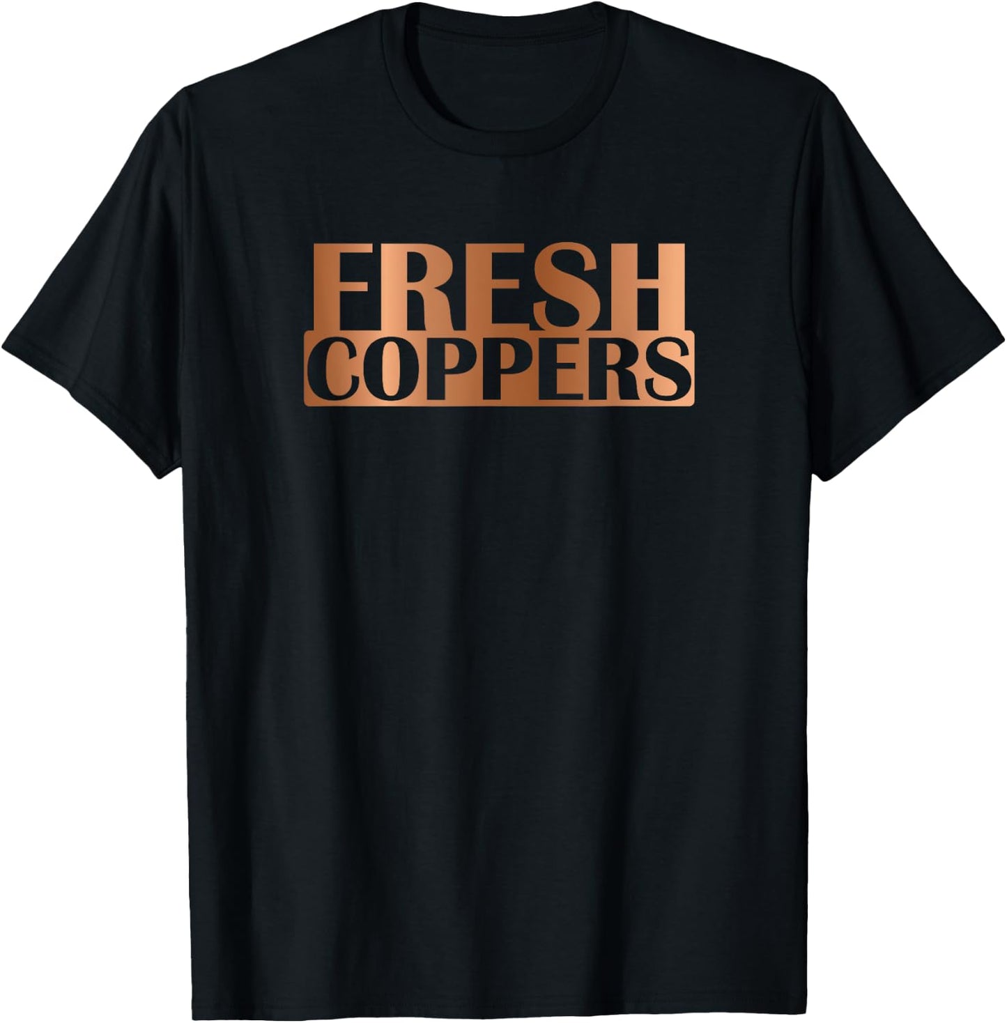 Fresh Coppers Foams Sneaker Foamposite Match T-Shirt - T-Shirt | Black