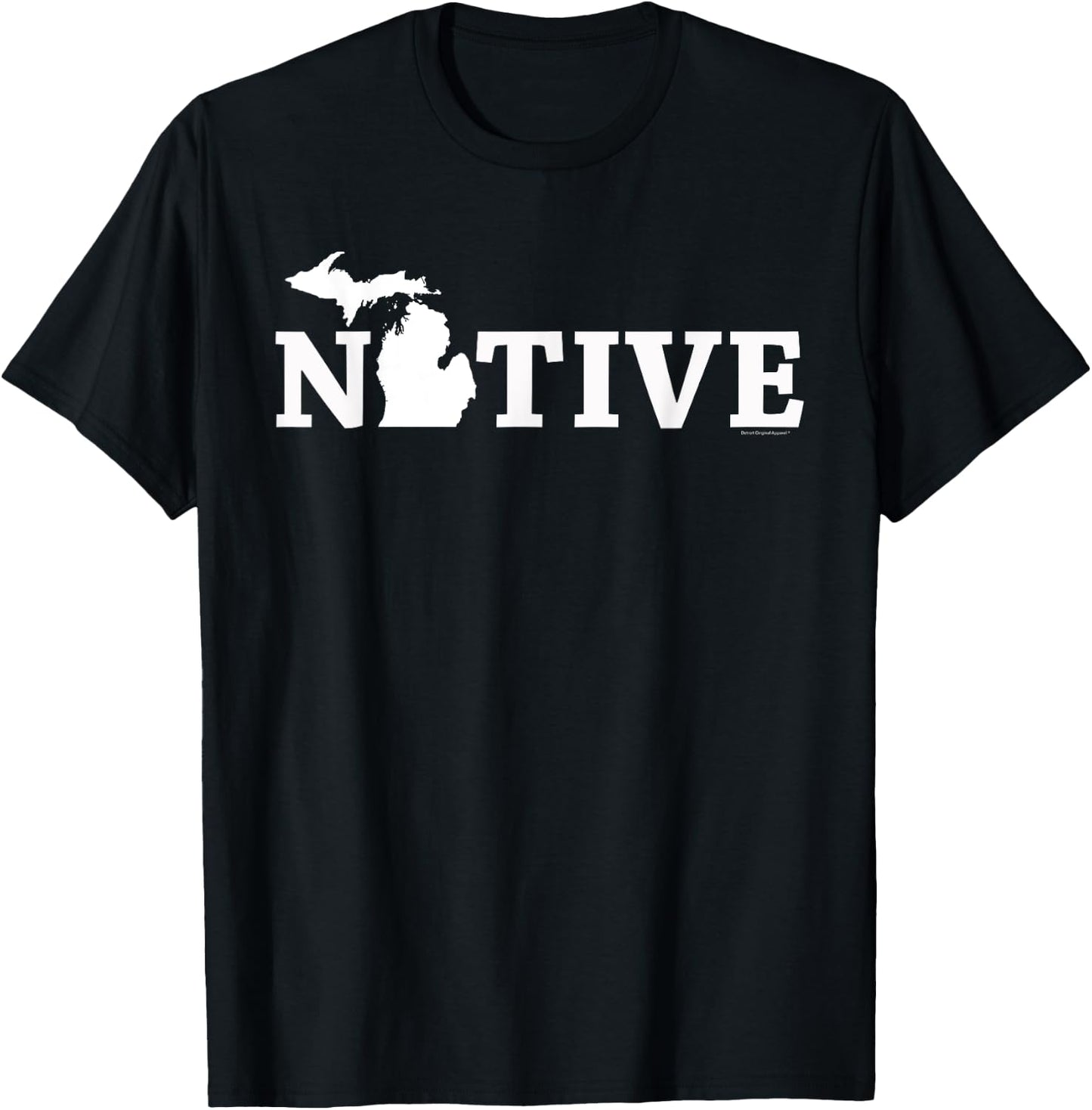 Michigan Midwest T Shirt - Mitten Shirt - Native T-Shirt - T-Shirt | Black