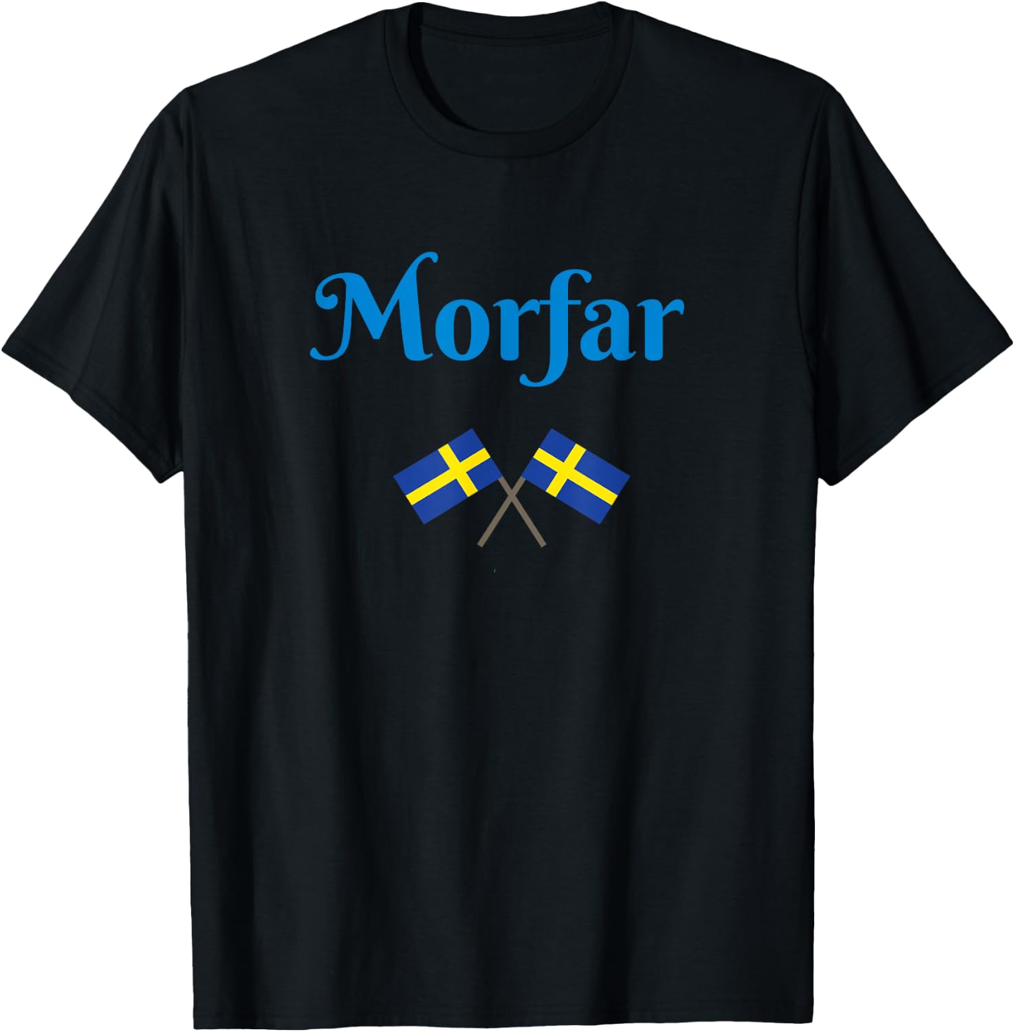 Morfar Swedish Grandfather Mother's Father T-Shirt - T-Shirt | Black