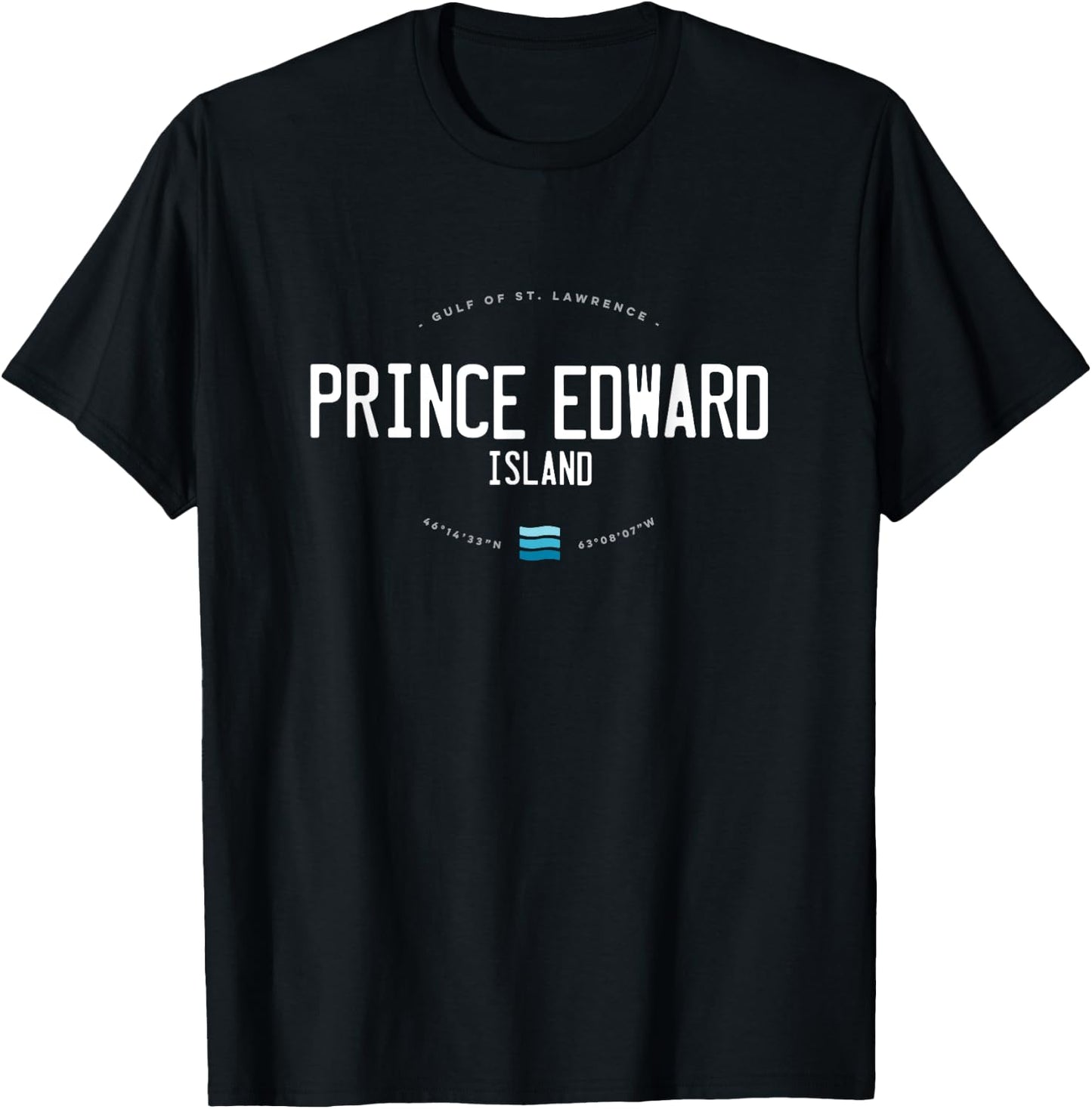 Prince Edward Island Beach Waves Gift T-Shirt - T-Shirt | Black