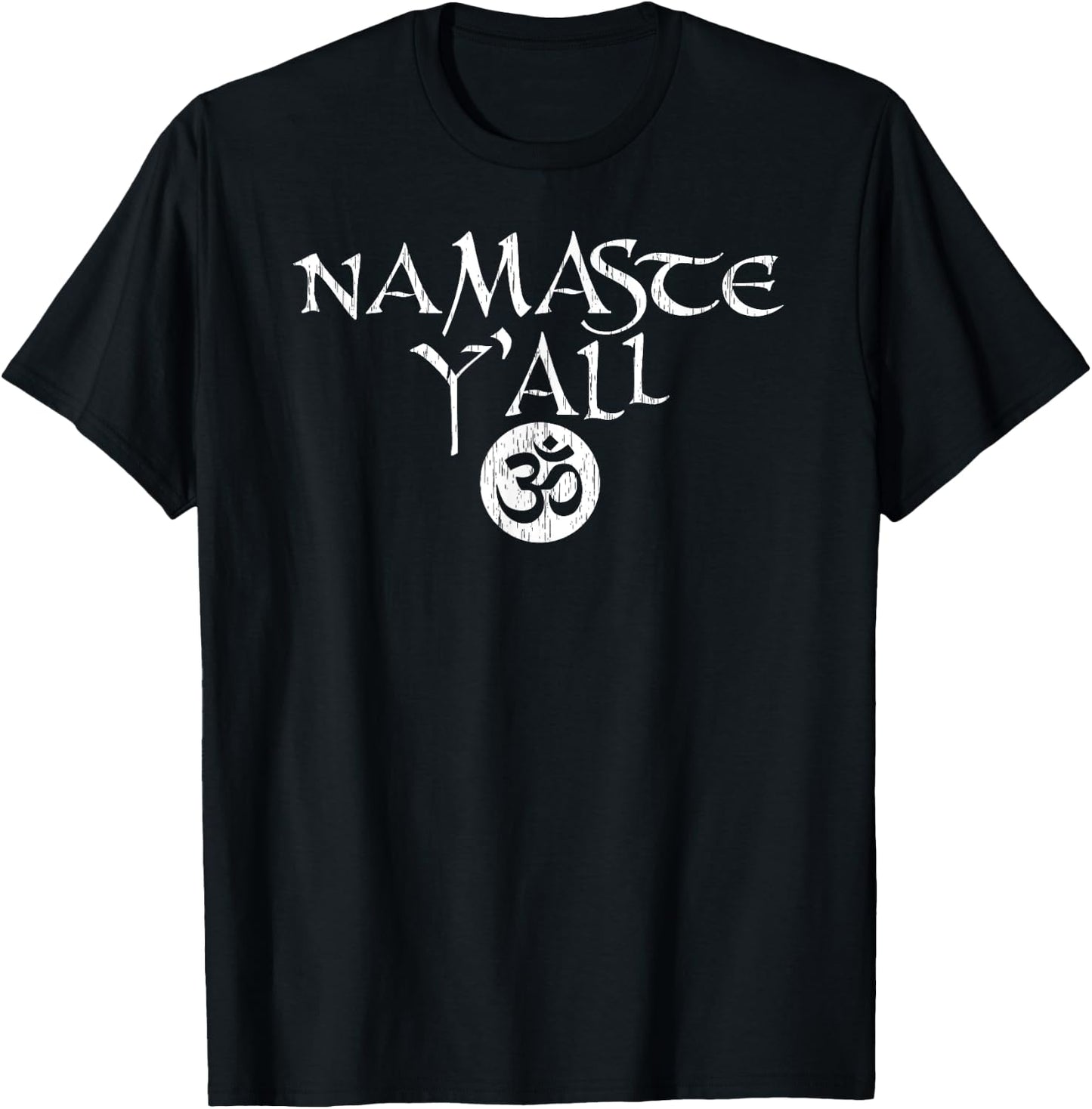 Namaste Y'all Om T-Shirt - T-Shirt | Black