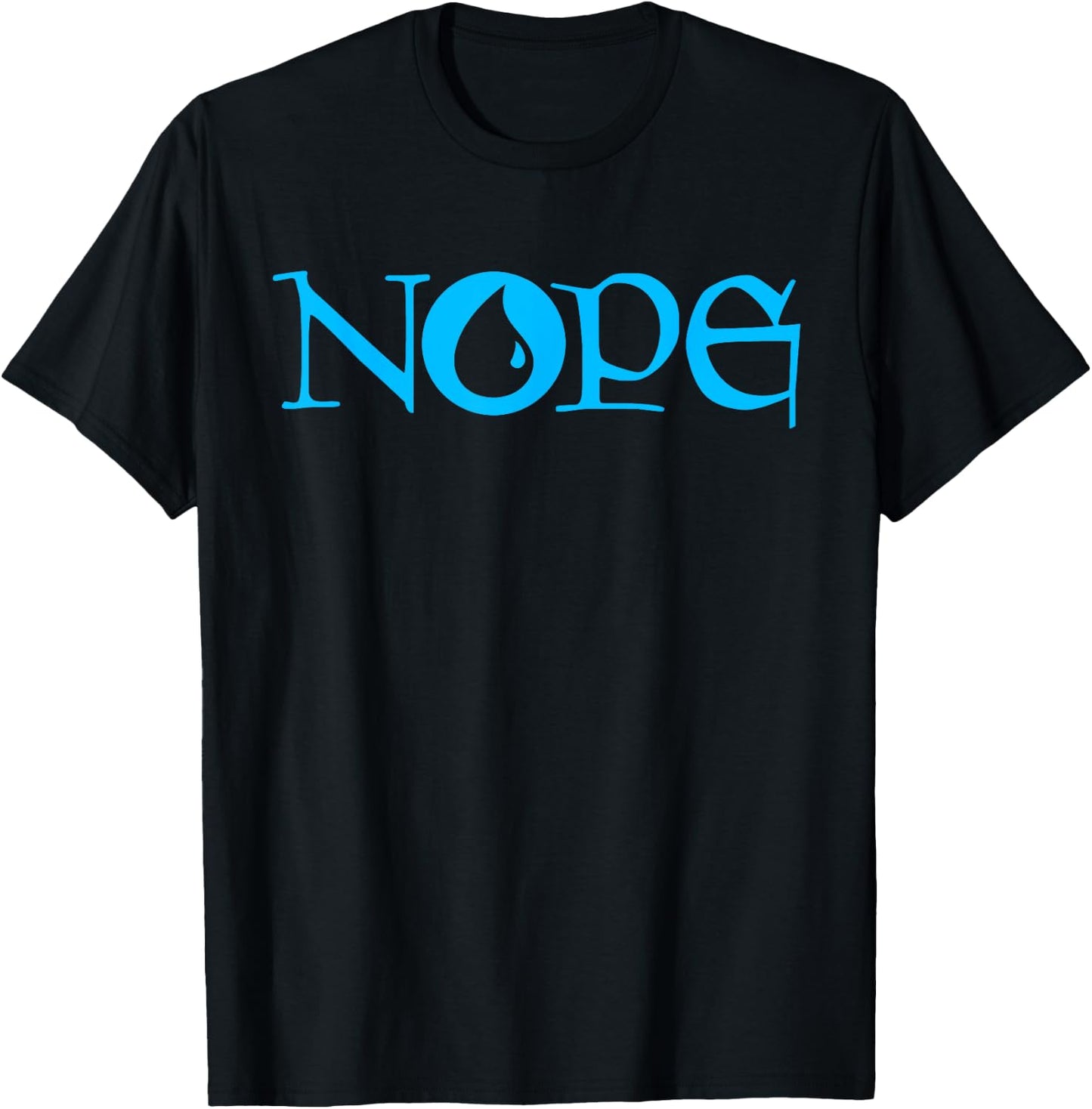 NOPE | Dark Blue Magic | Island Mana Symbol T-Shirt - T-Shirt | Black