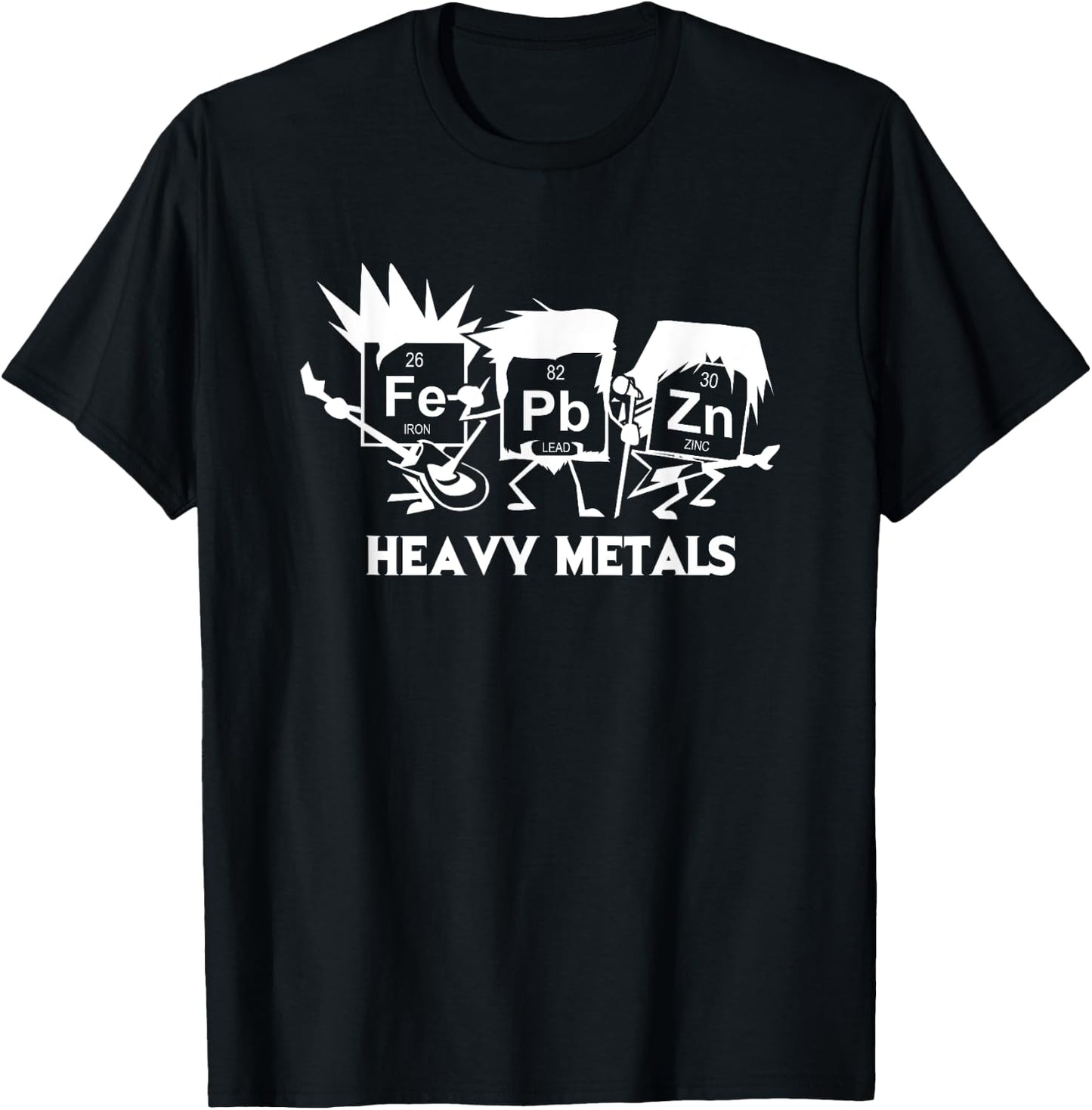 Funny Chemistry Heavy Metals T-Shirt - T-Shirt | Black