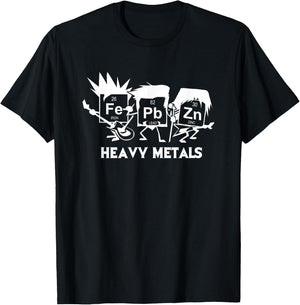 Funny Chemistry Heavy Metals T-Shirt - T-Shirt | Black