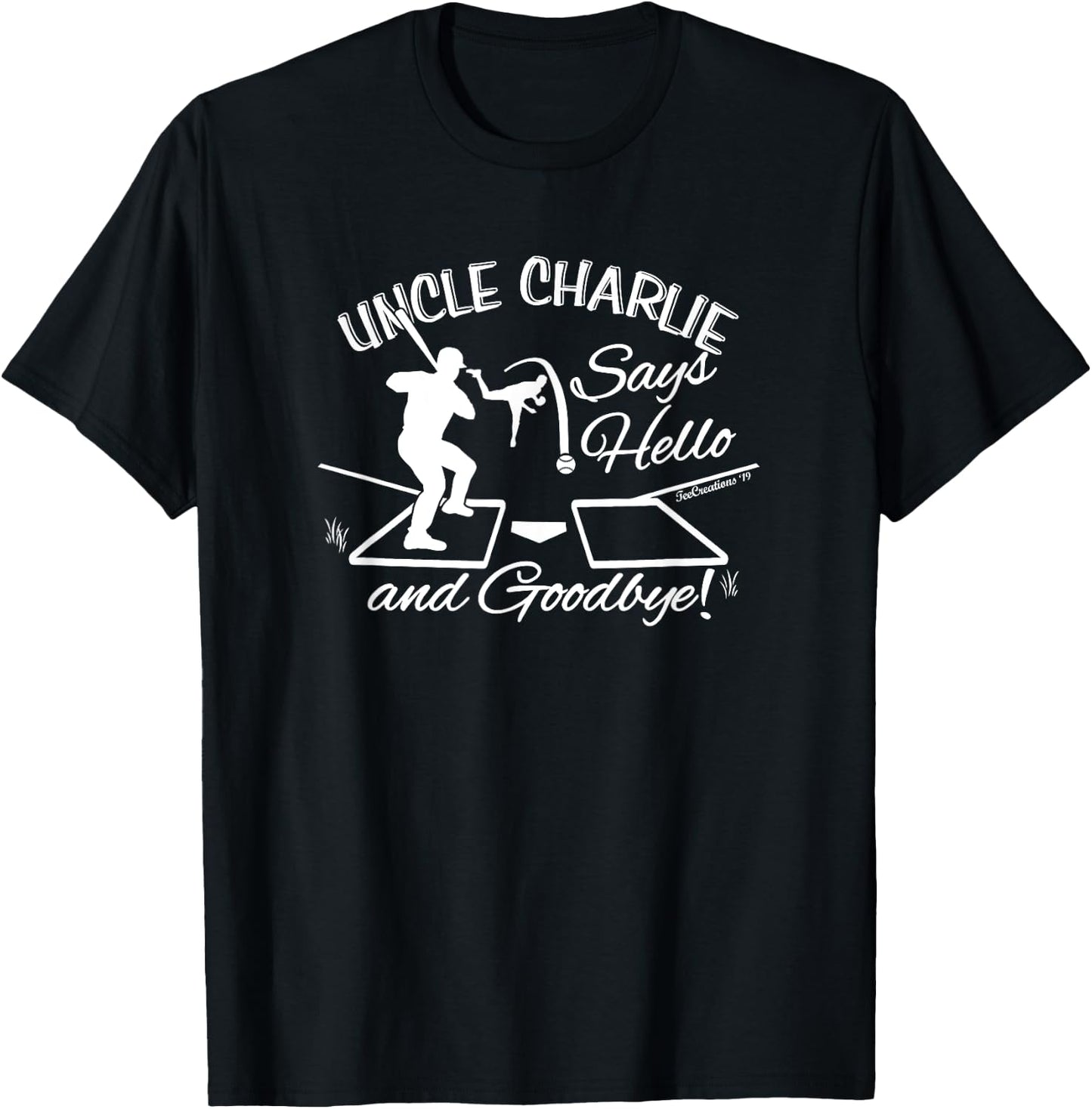 Pitching Curveball Funny Uncle Charlie Baseball Lingo T-Shirt - T-Shirt | Black