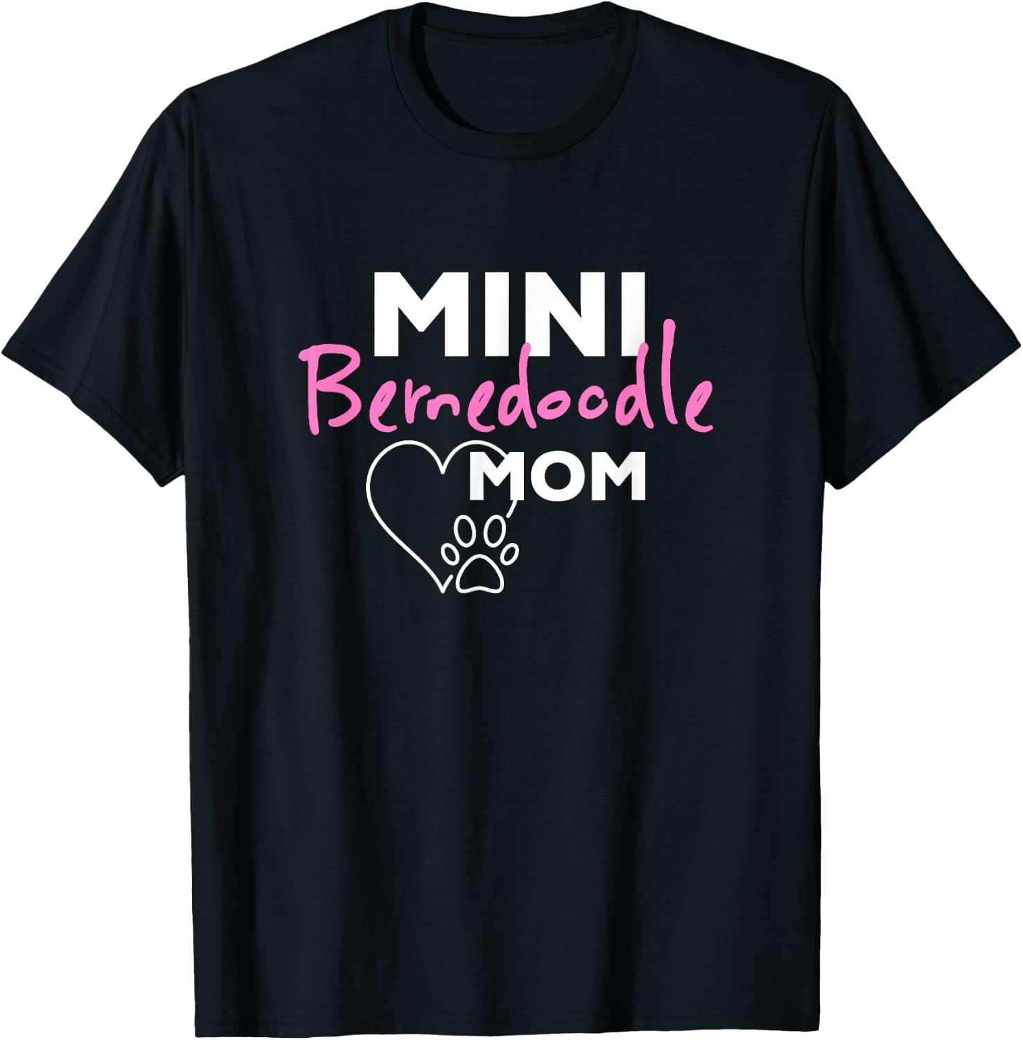 Mini Bernedoodle Mom T-Shirt - T-Shirt | Black