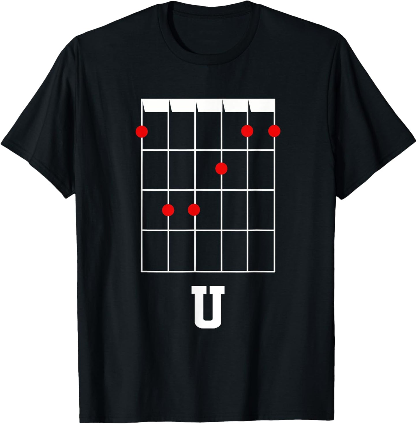 F U Funny Guitar Chord For Guitarists T-Shirt - T-Shirt | Black