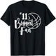 Number 11's Biggest Fan Shirt Basketball Player Mom Dad T-Shirt - T-Shirt | Black