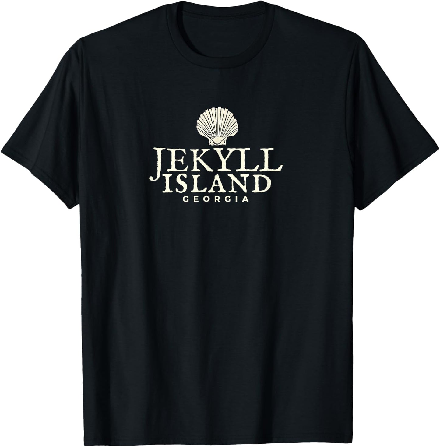 Jekyll Island , Georgia Ocean Shell Shirt T-Shirt - T-Shirt | Black