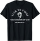 Christian T Shirt Bible Verse Scripture Matthew 6:33 T-Shirt - T-Shirt | Black