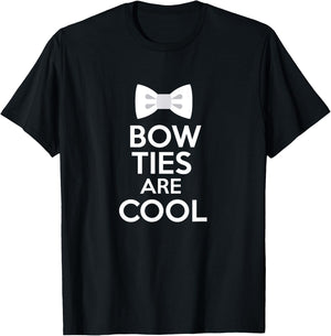 Bow Ties Are Cool Hipster Fashion Shirt T-Shirt - T-Shirt | Black