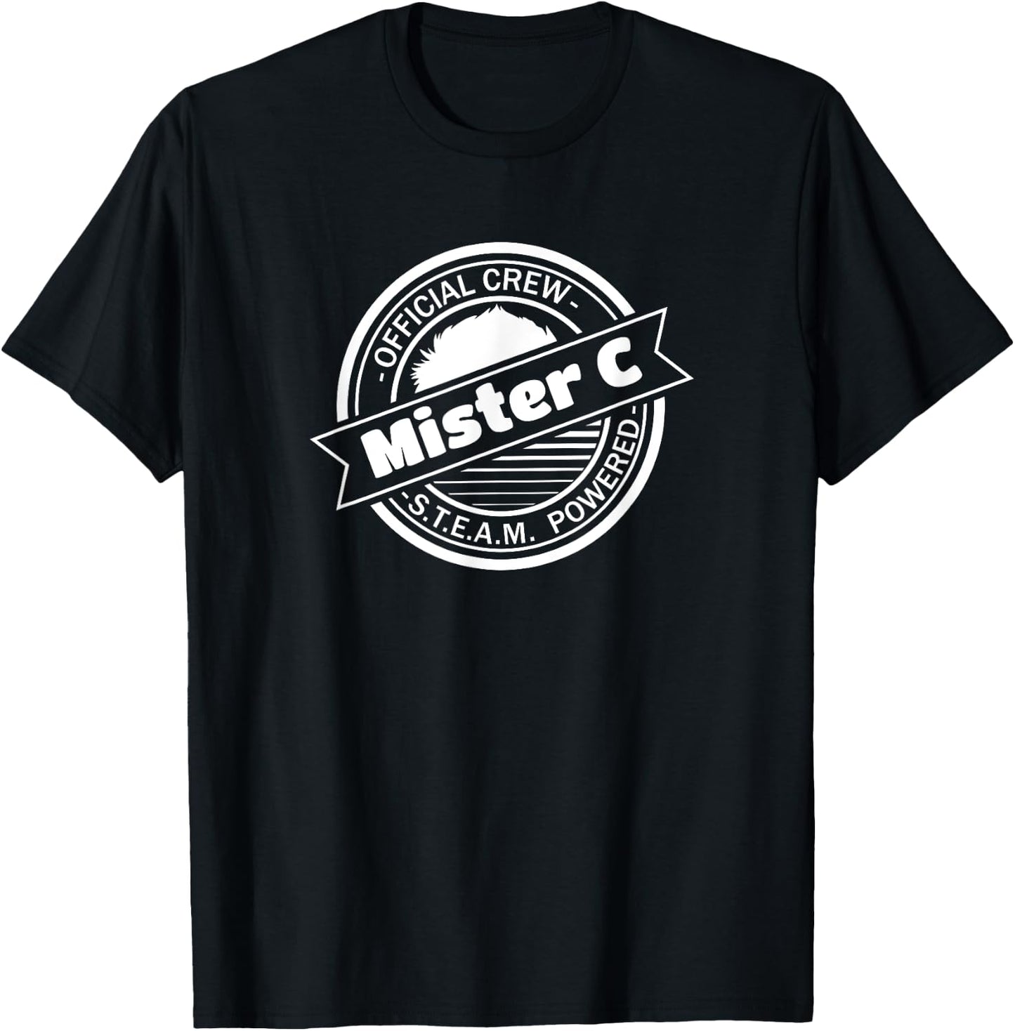 Mister C Official Crew STEAM Powered education T-Shirt - T-Shirt | Black