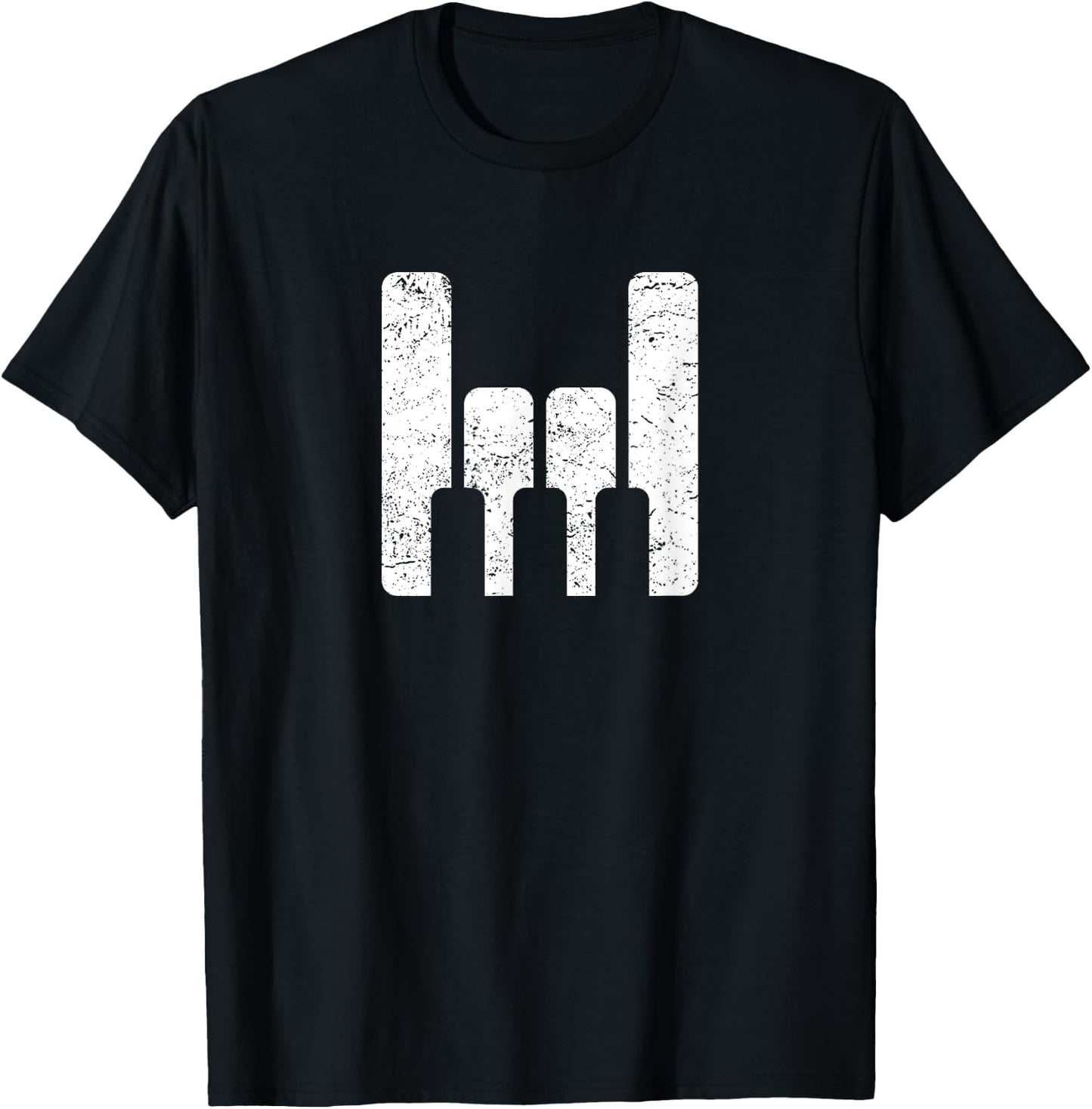 Piano Player Teacher Gift - The Keyboard Rocks T-Shirt - T-Shirt | Black