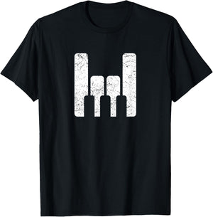 Piano Player Teacher Gift - The Keyboard Rocks T-Shirt - T-Shirt | Black