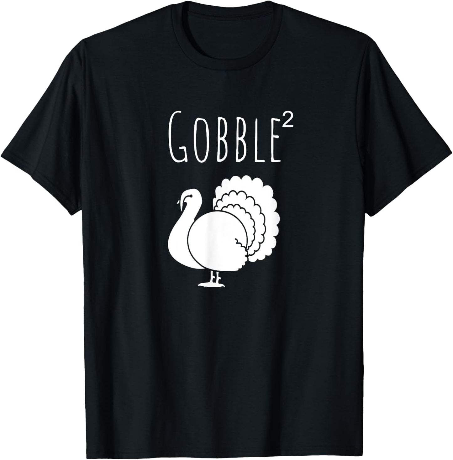 Funny Gobble Squared Turkey Day Thanksgiving Hunter T-Shirt - T-Shirt | Black