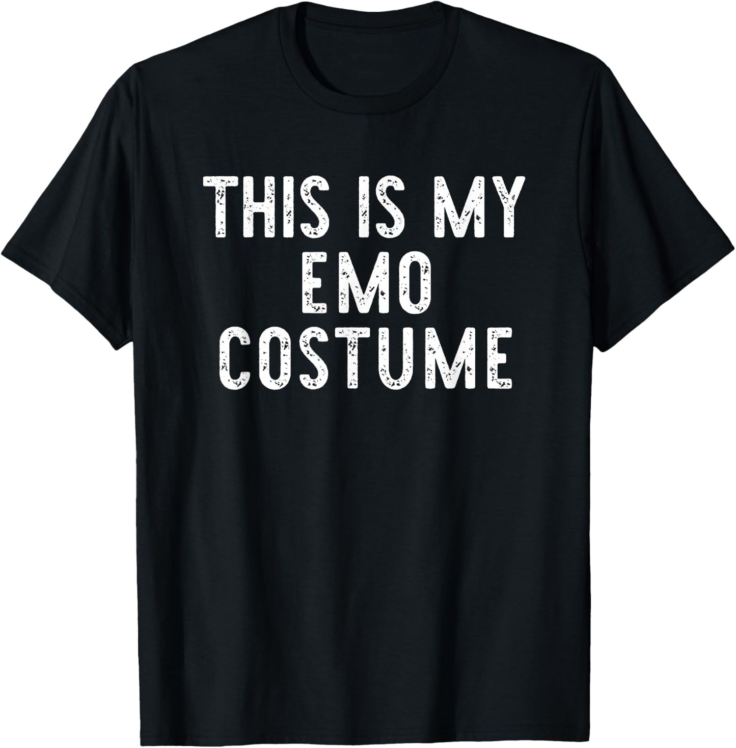 This Is My Emo Halloween Costume Simple Funny Last Minute T-Shirt - T-Shirt | Black