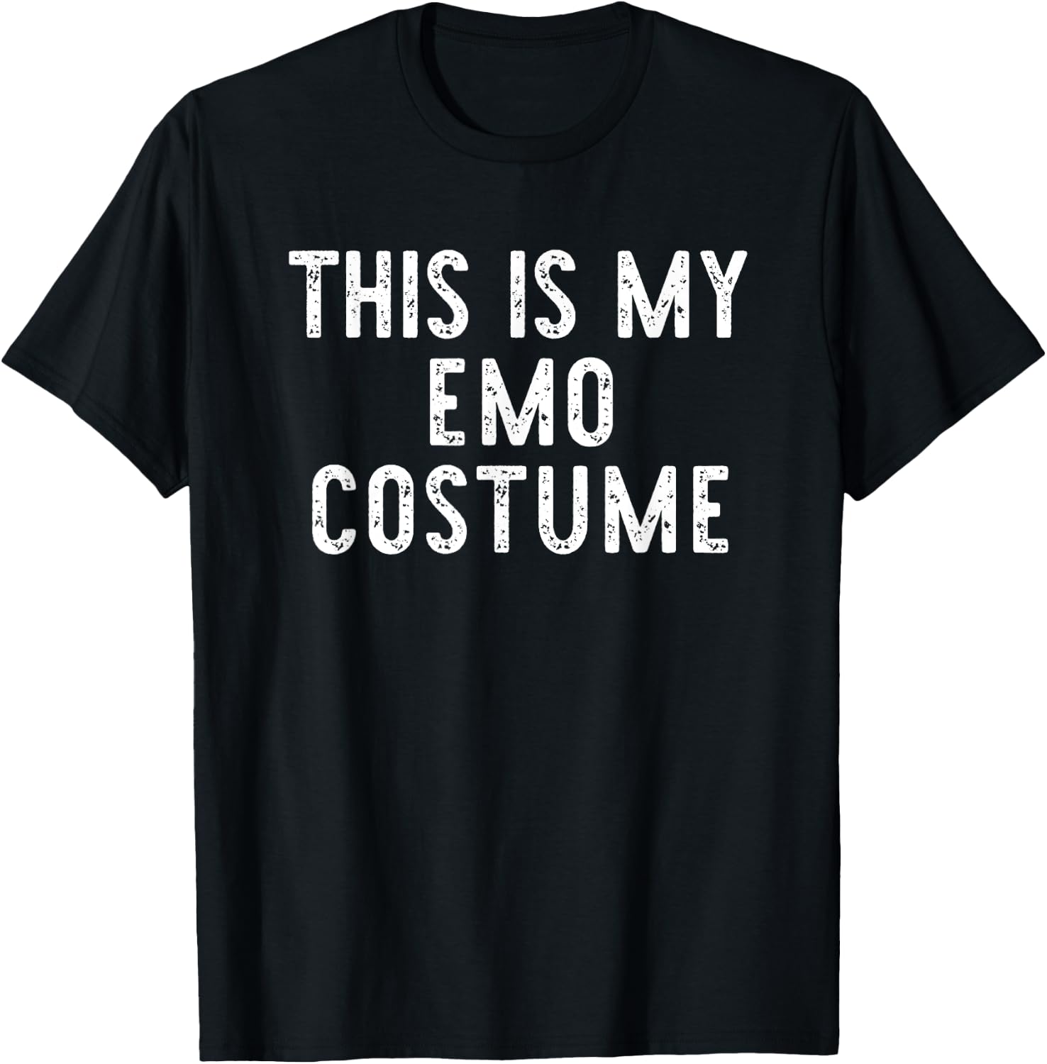 This Is My Emo Halloween Costume Simple Funny Last Minute T-Shirt - T-Shirt | Black