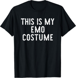 This Is My Emo Halloween Costume Simple Funny Last Minute T-Shirt - T-Shirt | Black
