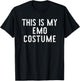 This Is My Emo Halloween Costume Simple Funny Last Minute T-Shirt - T-Shirt | Black