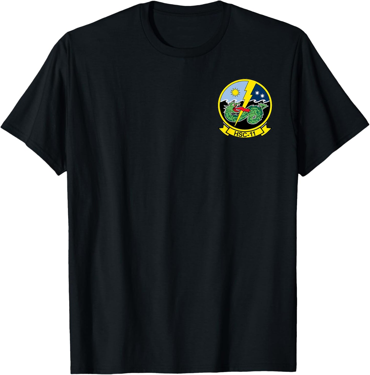 Navy Helicopter Sea Combat Squadron HSC-11 Dragonslayers T-Shirt - T-Shirt | Black