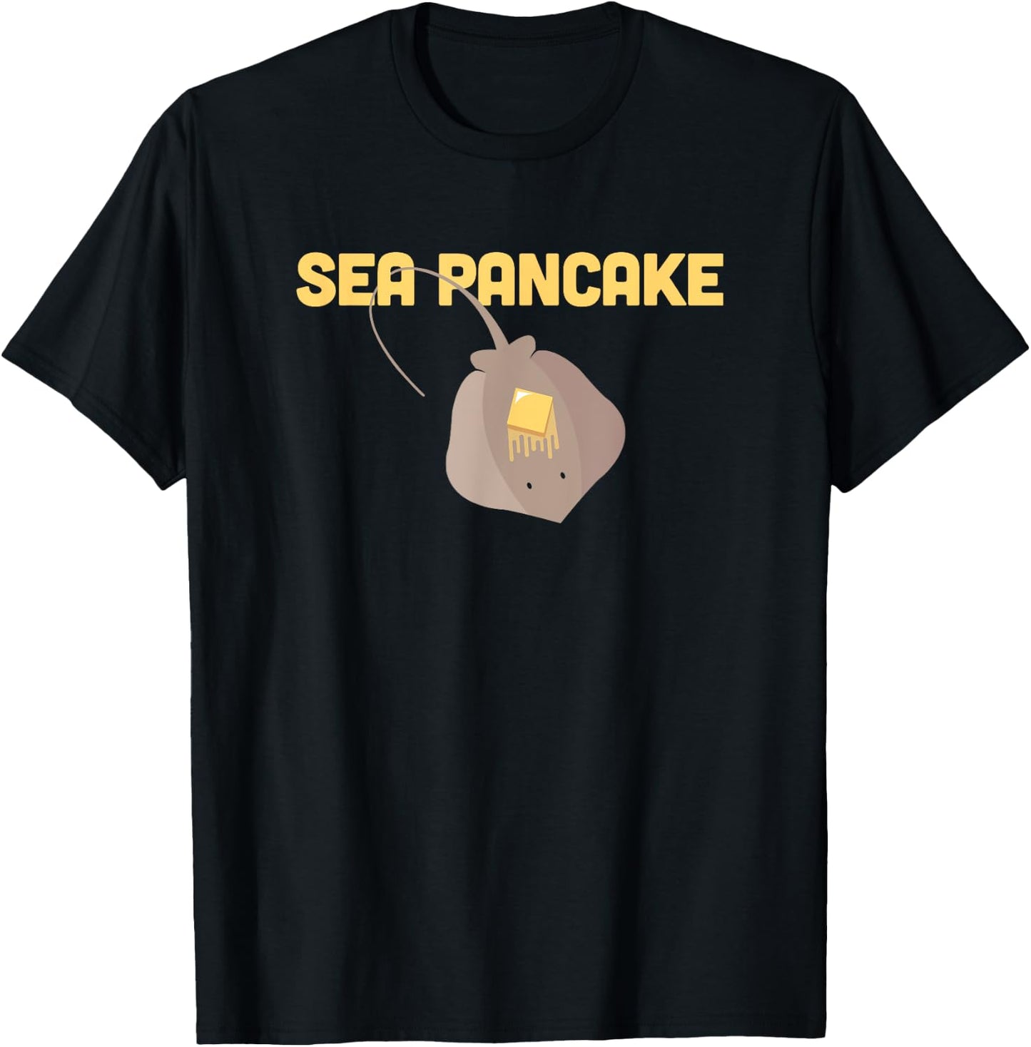 Sting Ray, Ocean Creature, & Skate / Pancake Stingray T-Shirt - T-Shirt | Black