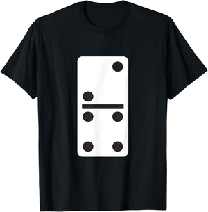 Two Four Dominoes Halloween Costume Domino Game T-Shirt - T-Shirt | Black