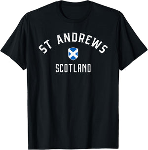 St Andrews Scotland T-Shirt - T-Shirt | Black
