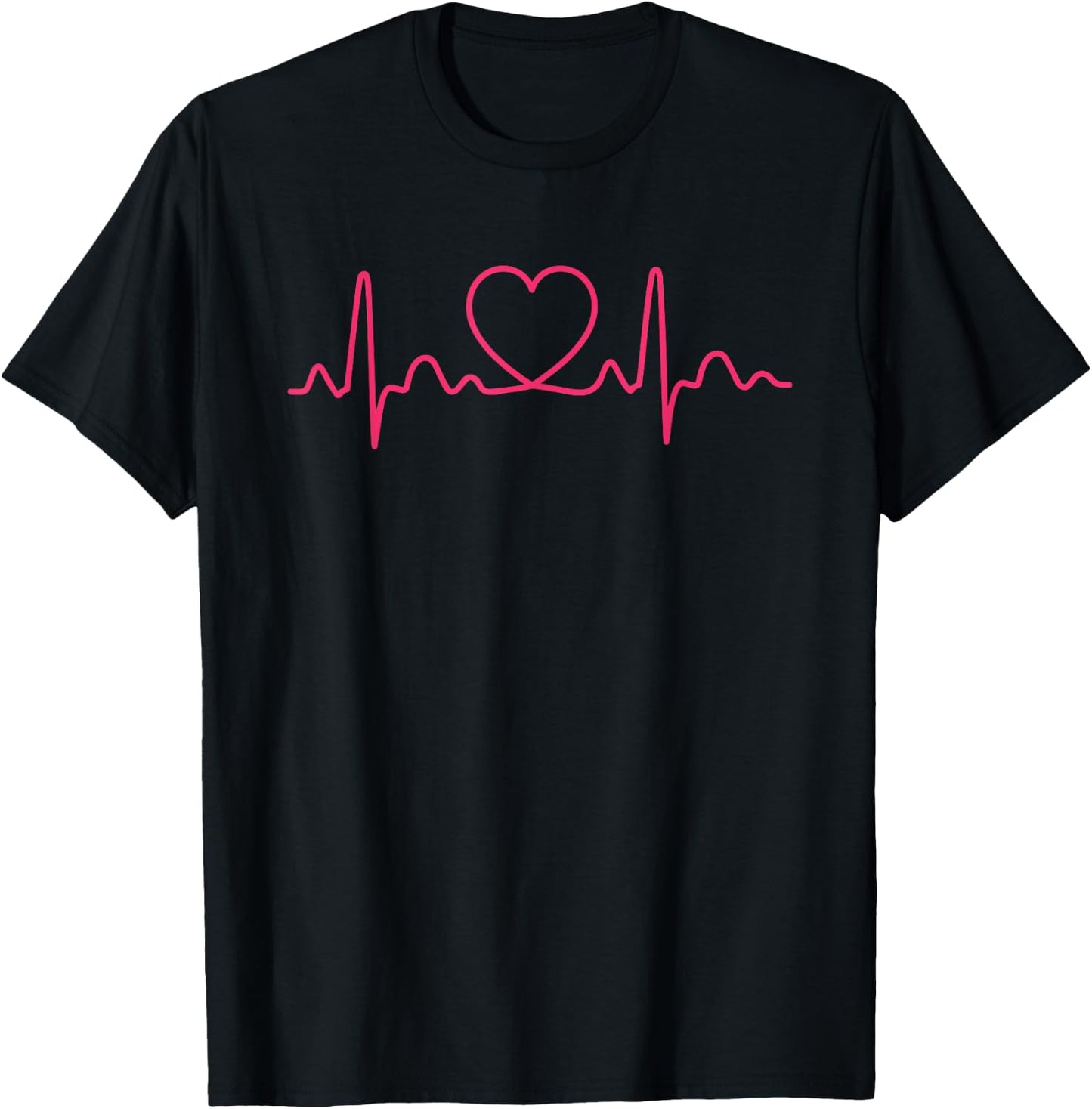 Heartbeat Doctor Nurse Medical T-Shirt - T-Shirt | Black