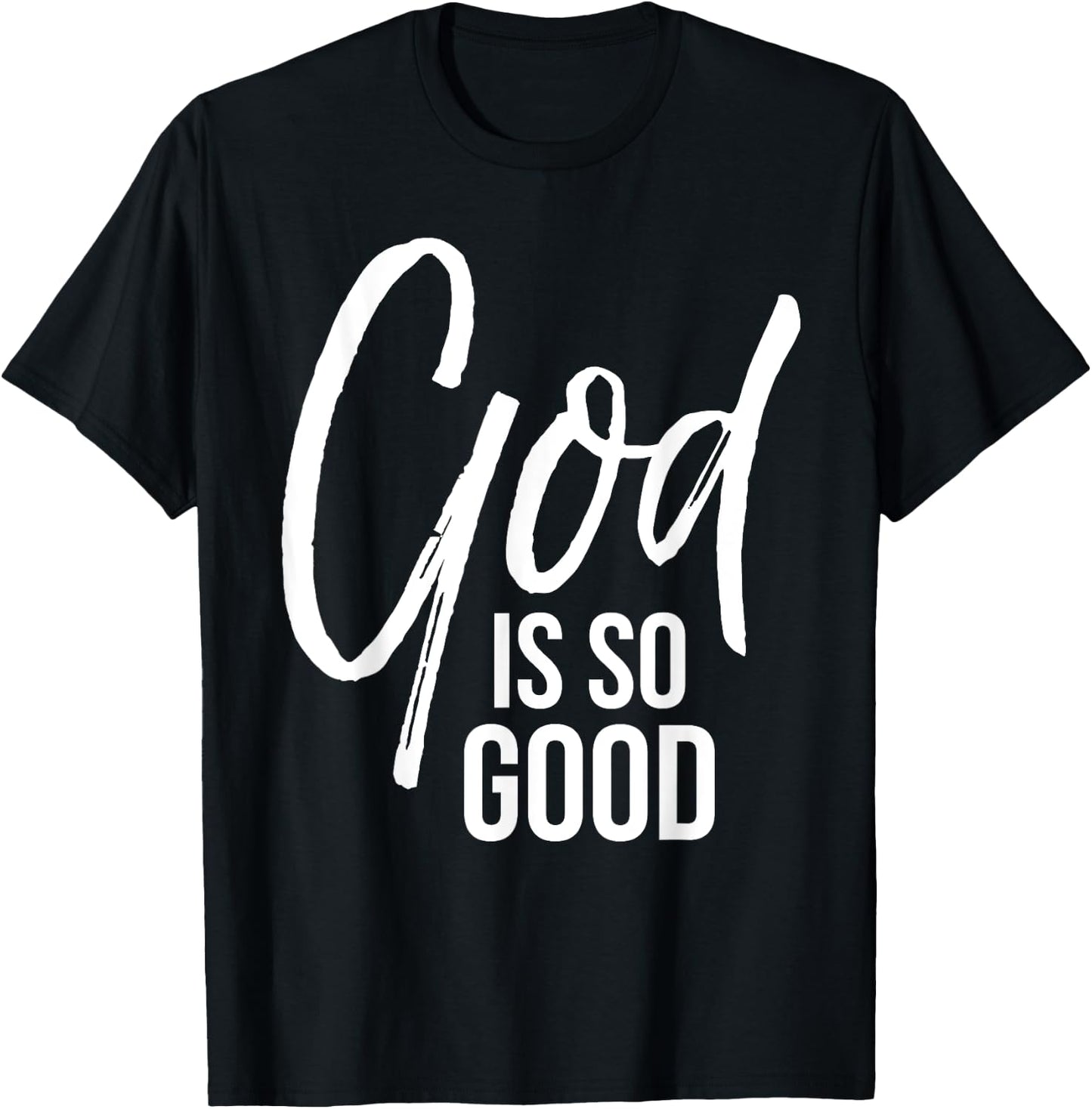God is so Good Shirt Vintage Bold Cool Faith Christian T-Shirt - T-Shirt | Black