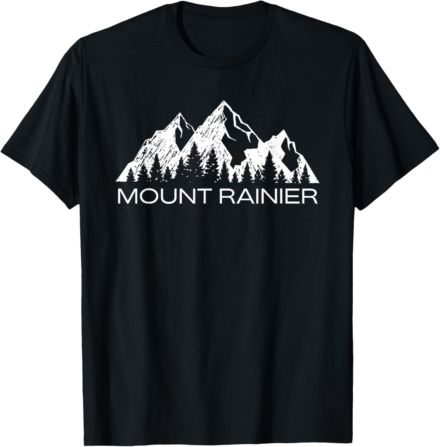 Mount Rainier Shirt Mt Rainier National Park Washington Gift T-Shirt - T-Shirt | Black