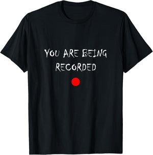 My Boo Matching Halloween Couples Funny You Are Being Recorded Apparel -Adults , Black, Small, Short Sleeve T-Shirt - T-Shirt | Black