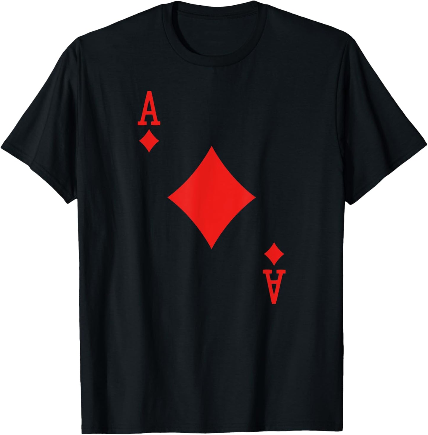 Poker Card Ace Of Diamonds Halloween Costume T-Shirt - T-Shirt | Black