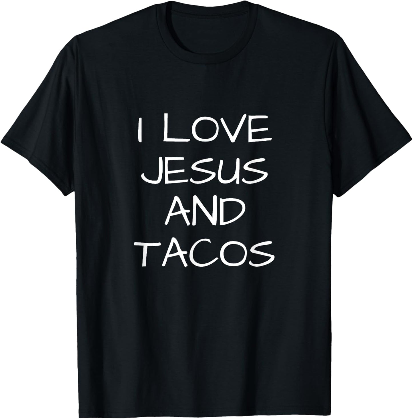 I Love Jesus And Tacos T-Shirt - T-Shirt | Black