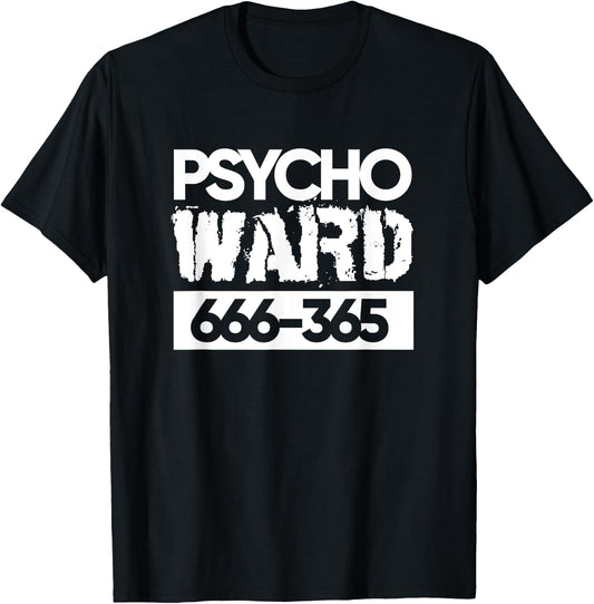 Psycho Ward - Crazy Mad - Halloween Costume T T-Shirt - T-Shirt | Black