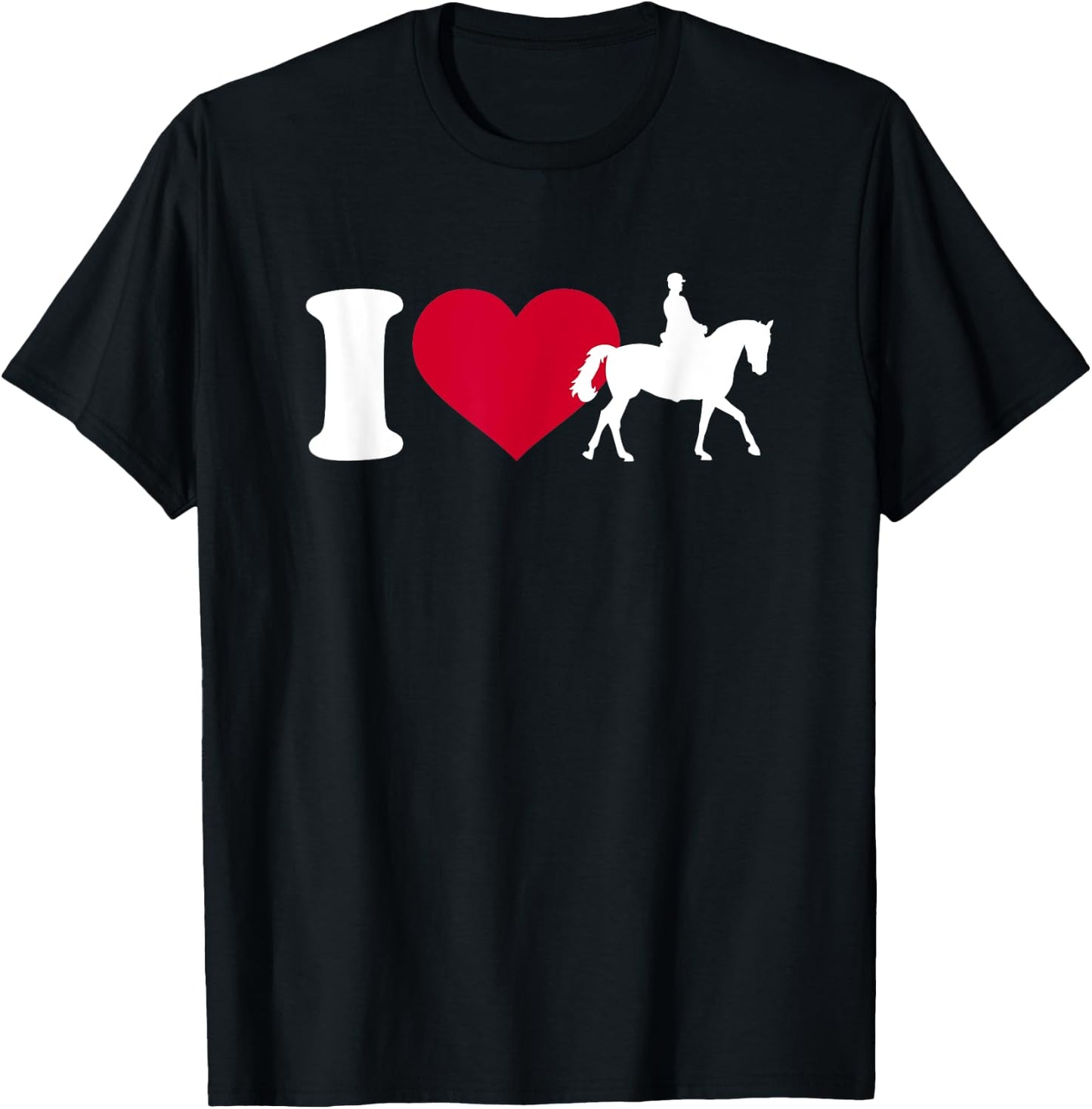 I love horse riding T-Shirt - T-Shirt | Black