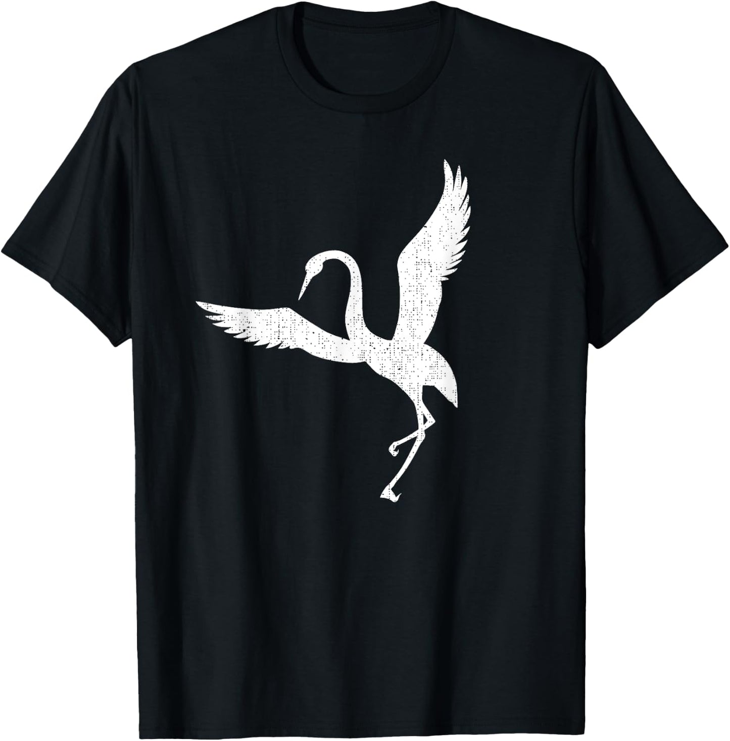 Sandhill Crane Heron design T-Shirt - T-Shirt | Black