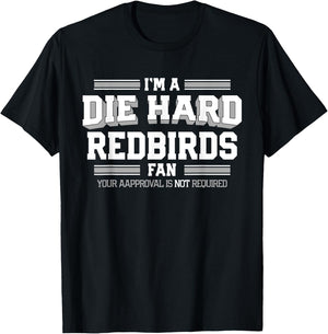 Redbirds Alton Die Hard Fan HS T-Shirt - T-Shirt | Black