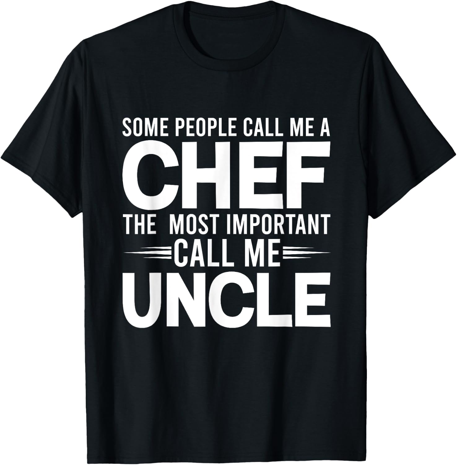 Proud Uncle Cooker Uncles Cooking Chef Gifts T-Shirt - T-Shirt | Black