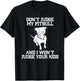 Funny Pitbull Advocate Dog Don't Judge My Pitbull T-Shirt - T-Shirt | Black