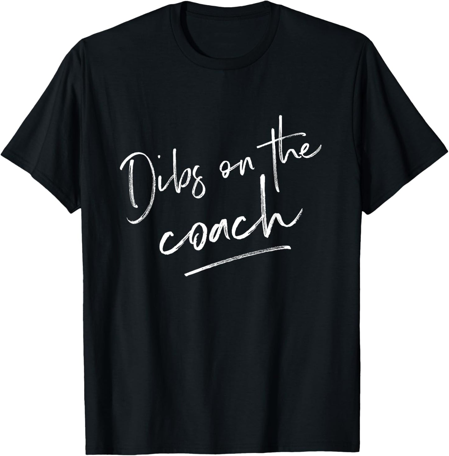 Dibs On The Coach Shirt for Coach's Wife Funny Baseball T-Shirt - T-Shirt | Black