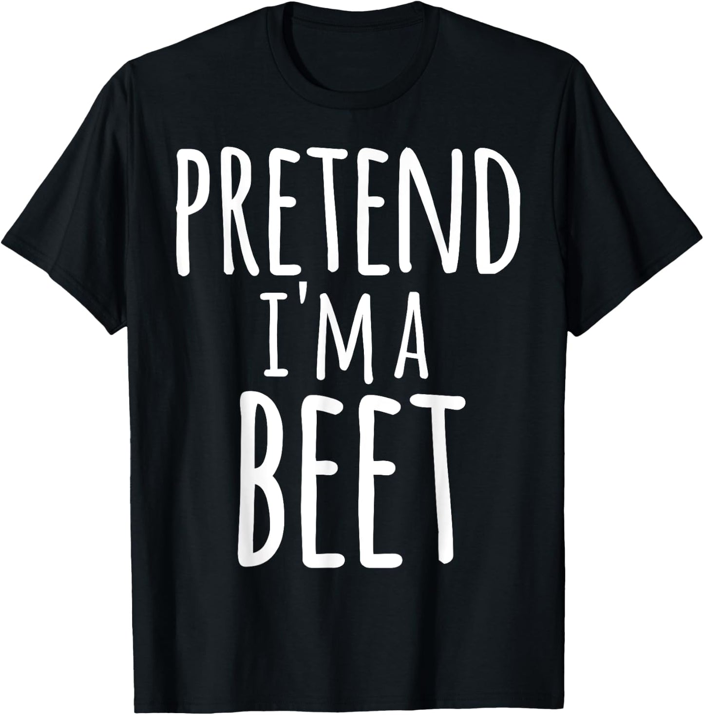 Funny Lazy Halloween PRETEND I'M A BEET Costume T-Shirt - T-Shirt | Black