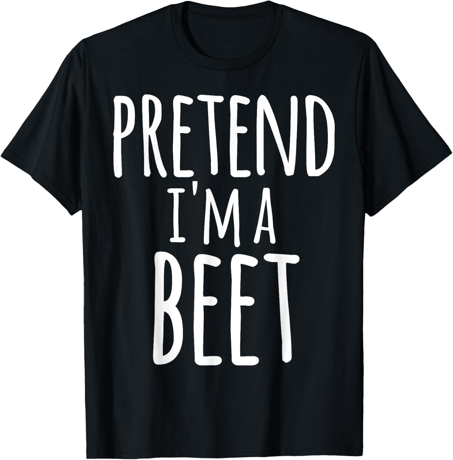 Funny Lazy Halloween PRETEND I'M A BEET Costume T-Shirt - T-Shirt | Black