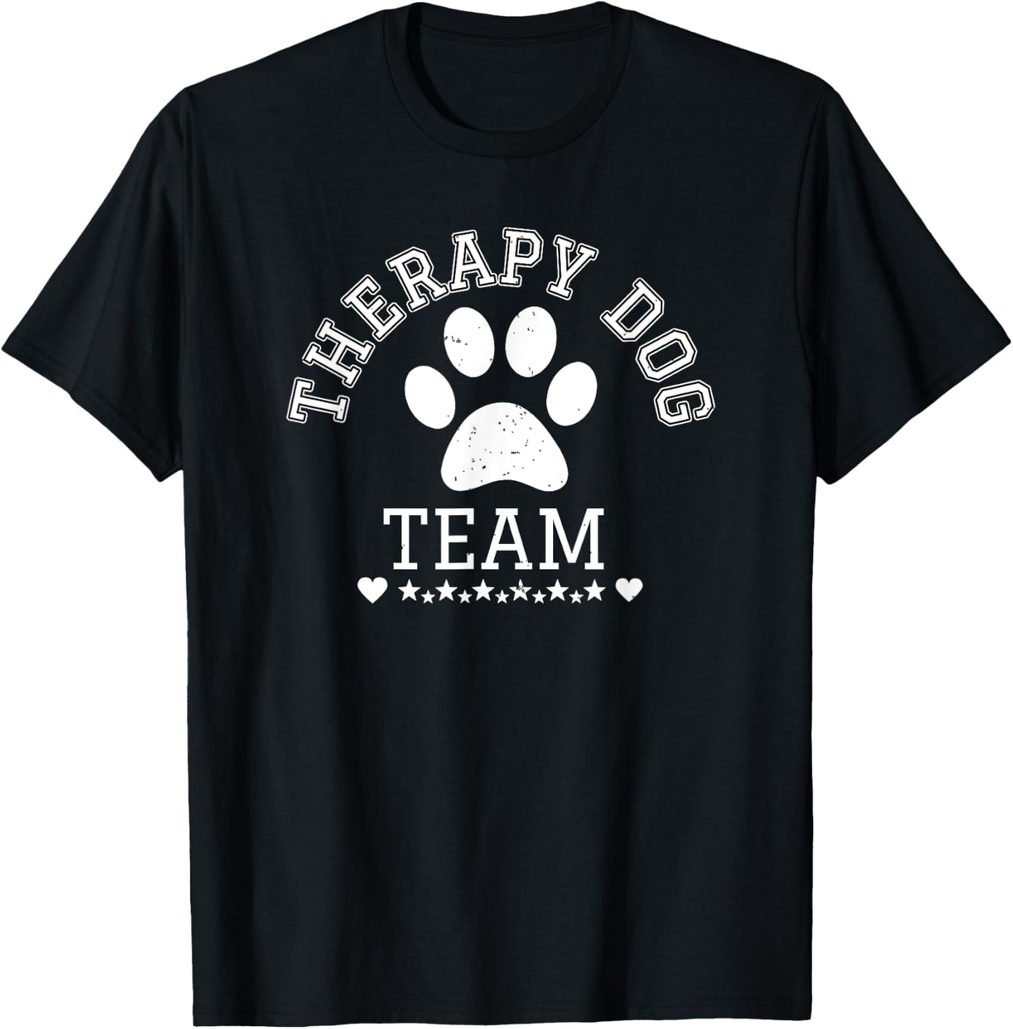 Therapy Dog Team Apparel For Team Visits To School & Library Women Girls Kids T-Shirt - T-Shirt | Black